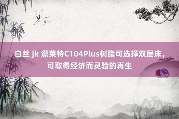 白丝 jk 漂莱特C104Plus树脂可选择双层床，可取得经济而灵验的再生